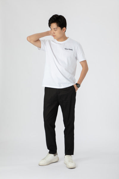 Uber Eats 品牌短袖上衣 (白）