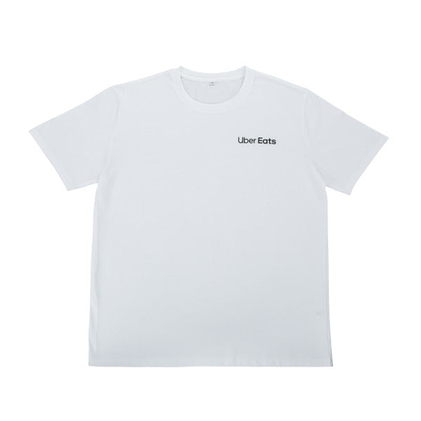 Uber Eats 品牌短袖上衣 (白）