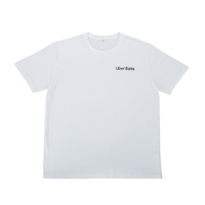 Uber Eats 品牌短袖上衣 (白）
