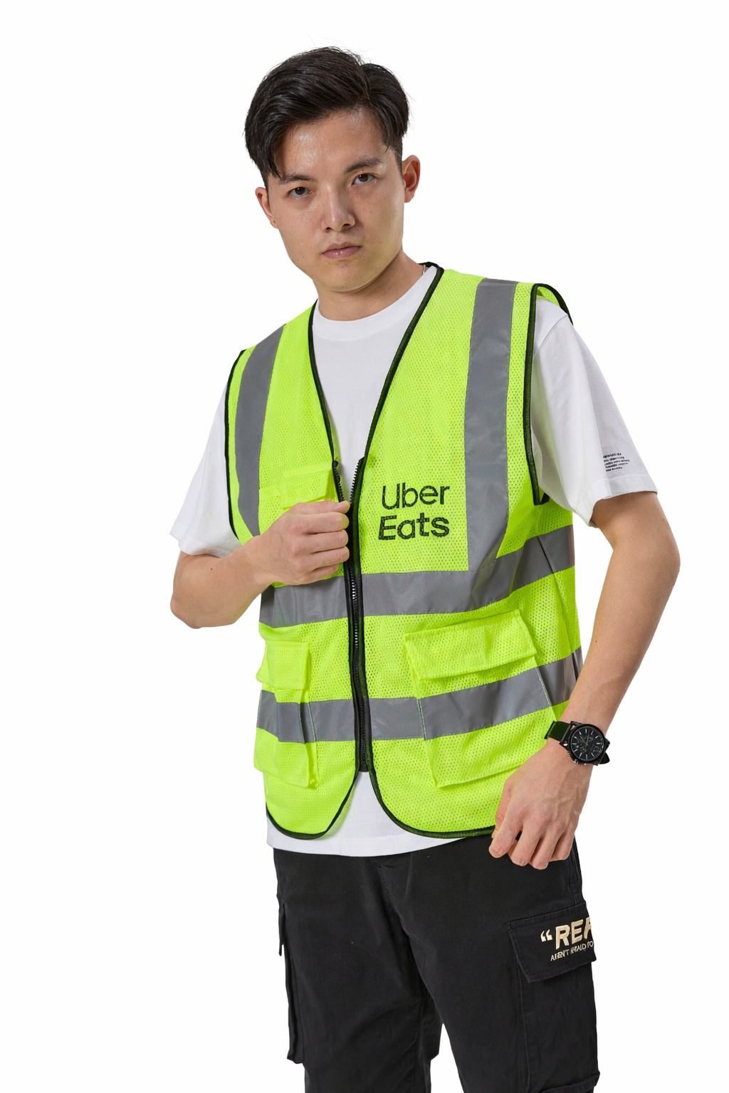 【安全開通組】Uber Eats 反光保溫袋（綠）升級版 + 反光背心