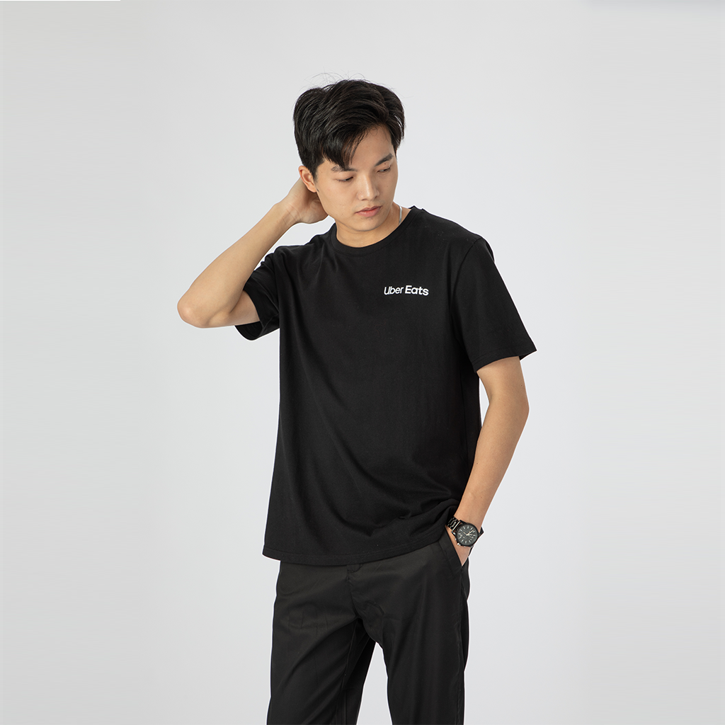 Uber Eats 品牌短袖上衣 (黑）