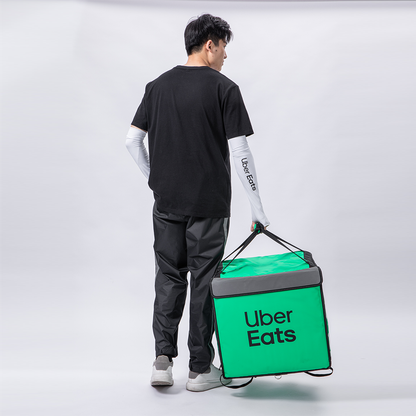 【安全開通組】Uber Eats 反光保溫袋（綠）升級版 + 反光背心